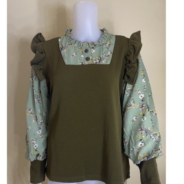 cavel blouse knit ceruty