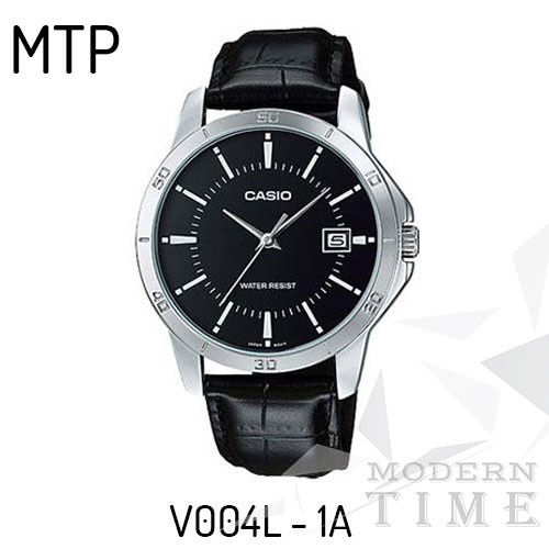 Casio Original MTP-V004L / V004GL (Jam Tangan Kulit Pria)