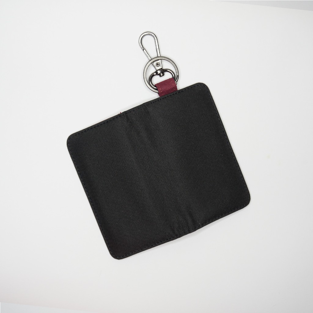 Dompet STNK E-TOLL SIM Mobil Motor / Gantungan Kunci STNK / Hitam Maroon - UGDK0007