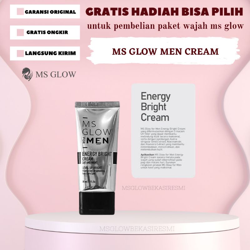 MGBR - MS GLOW BEKASI RESMI - Ms Glow Men cream - MS glow for men - ms glow men  - ms glow for men  