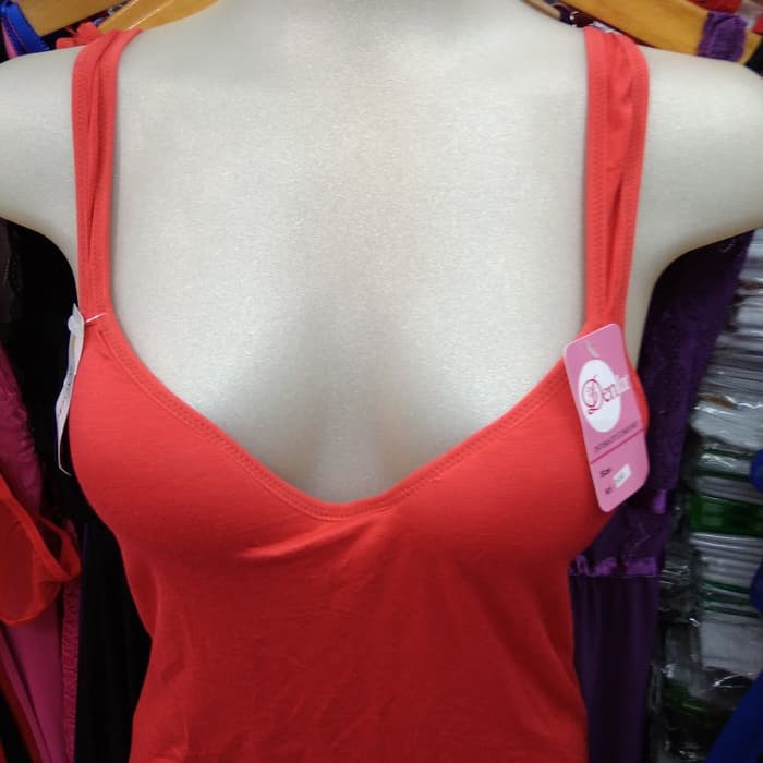 Tanktop Strecth dengan Cup Bra Sorex 1198/Denla 3550