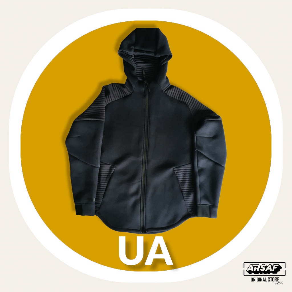 -ARSAF-Jacket UA Unstoppable Move Full Zipper Original [BLACK]