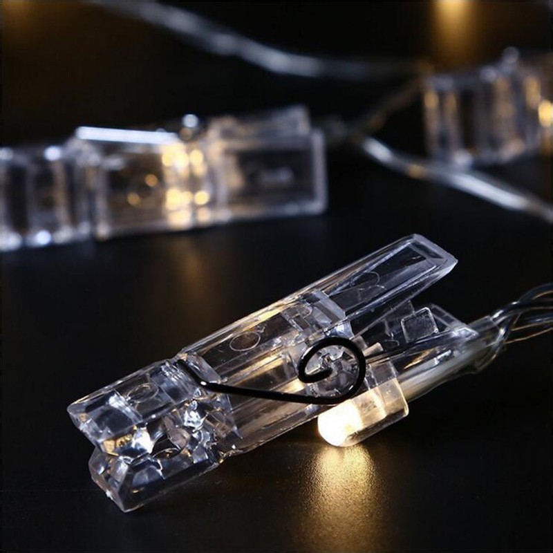 Jepit Tumblr Transparan Klip Foto Mini Lampu Tumbler Akrilik Clip Photo S1147