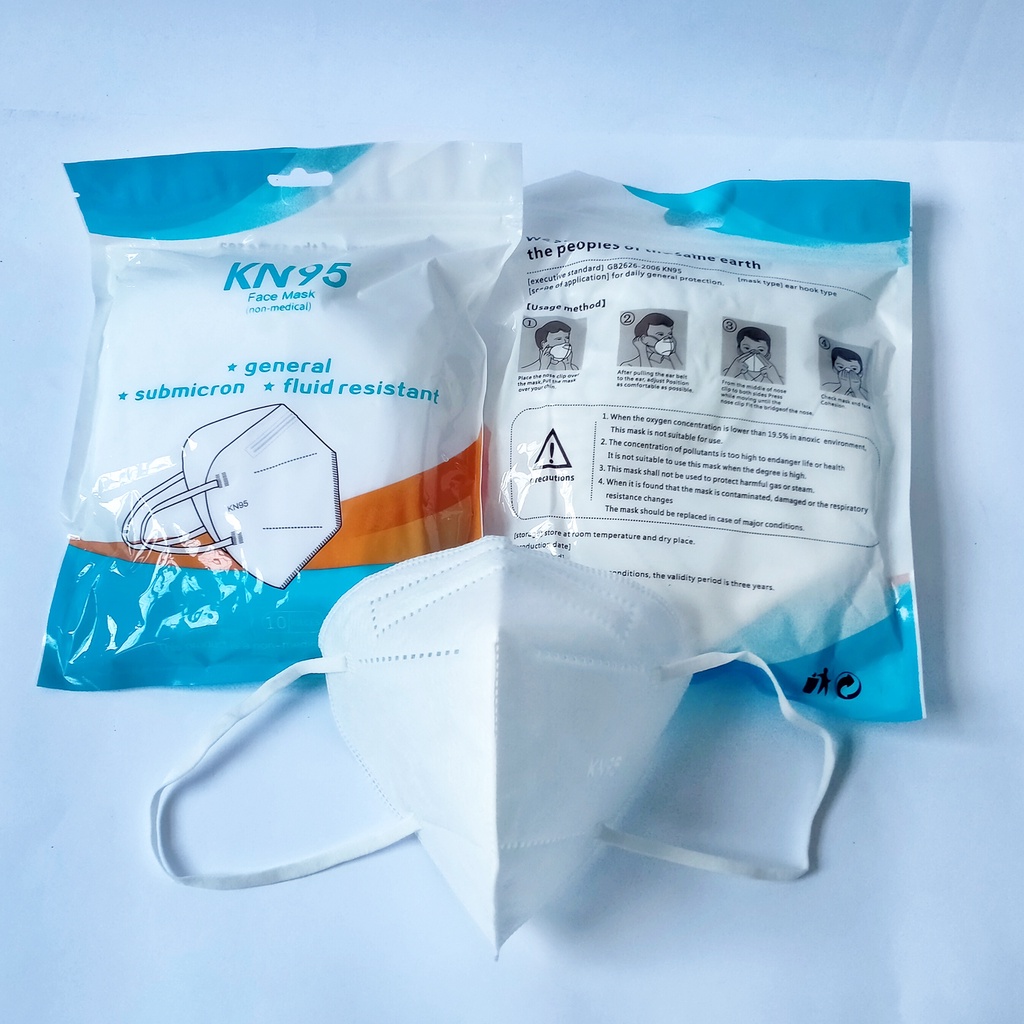 Disposable Mask KN95 10pcs/pack Masker KN95 5ply 5 layer isi 10 pcs Masker KN 95 5 ply Mask K N95