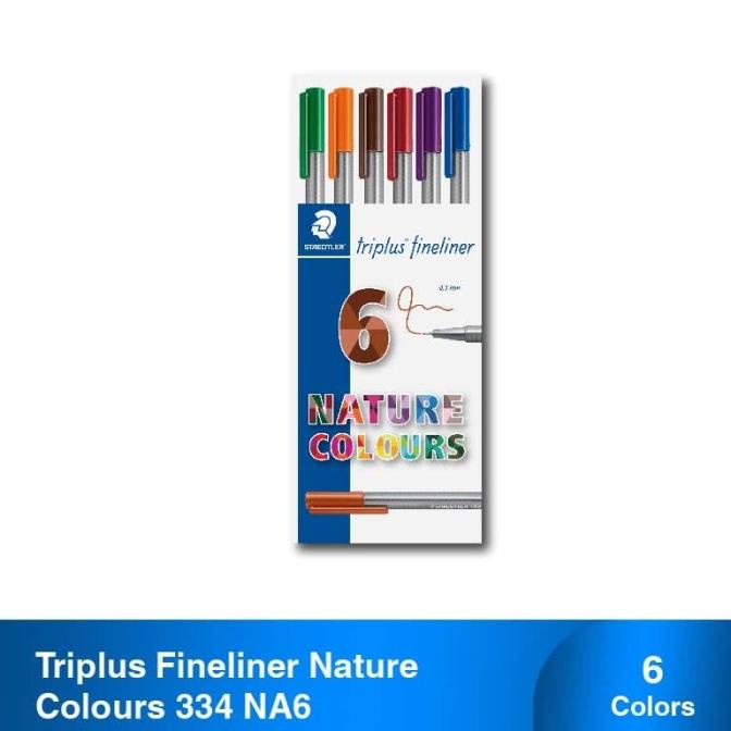 

[COD] Staedtler Triplus Fineliner Nature Colours 334 NA6 FREE ONGKIR Kode 126