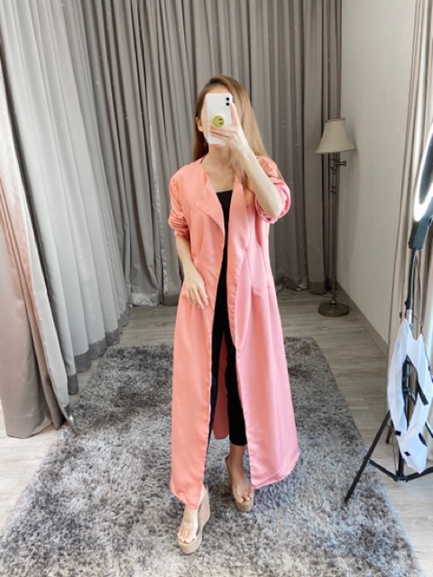 Maxy Cardigan wanita / Long outfit / Cardigan dusty