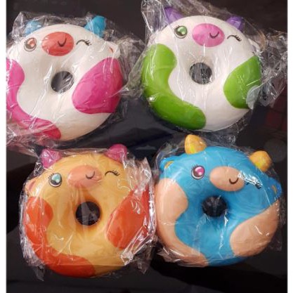 MAINAN ANAK SQUISHY DONUTS BOLONG MUKA PIGGY SQUEEZEE DONUT PIGGY FACE