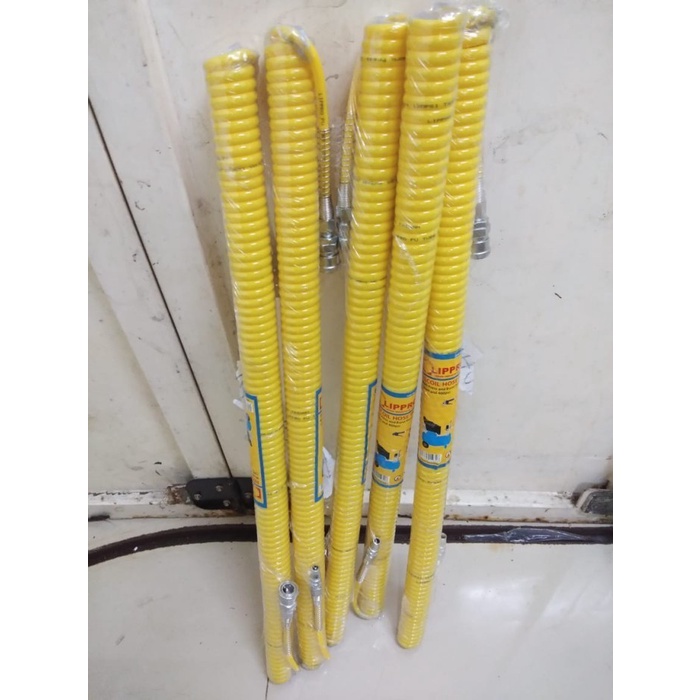 SELANG KOMPRESOR SPIRAL LIPPRO RH 9M/Selang Kompresor Selang Recoil Hose Plus Coupler Nepel/SELANG SPIRAL URIL