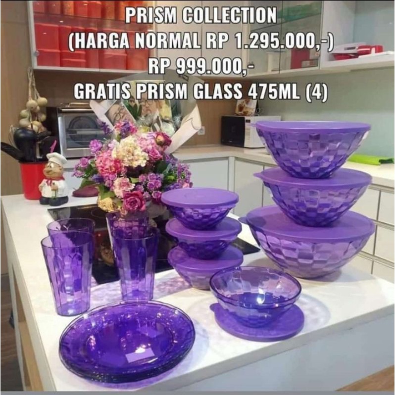 Prisma Collection/Prisma Collection Set/Prisma ungu/Deco Canister Set/Deco Canister /Deco Canister u