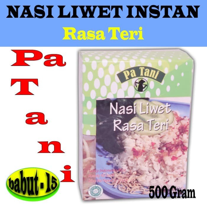 

Gg01Hh Nasi Liwet Rasa Teri 500 Gram Pa Tani Makanan Instan Tradisional Enak Ds01Gkk