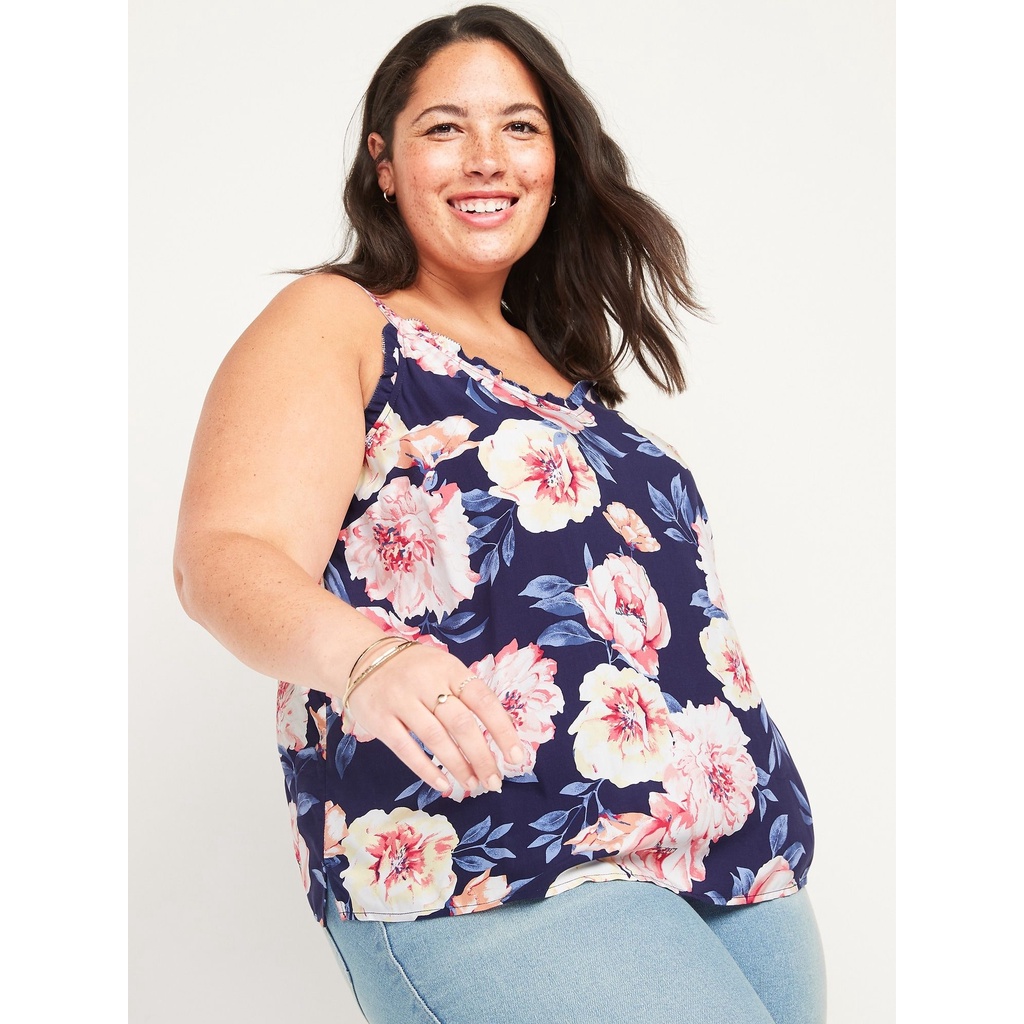 (BUY 3 = 99RB) Old Navy Cami Tanktop - Ruffle V-Neck Camisole Tank Top Wanita - Original Branded - PART 1-8