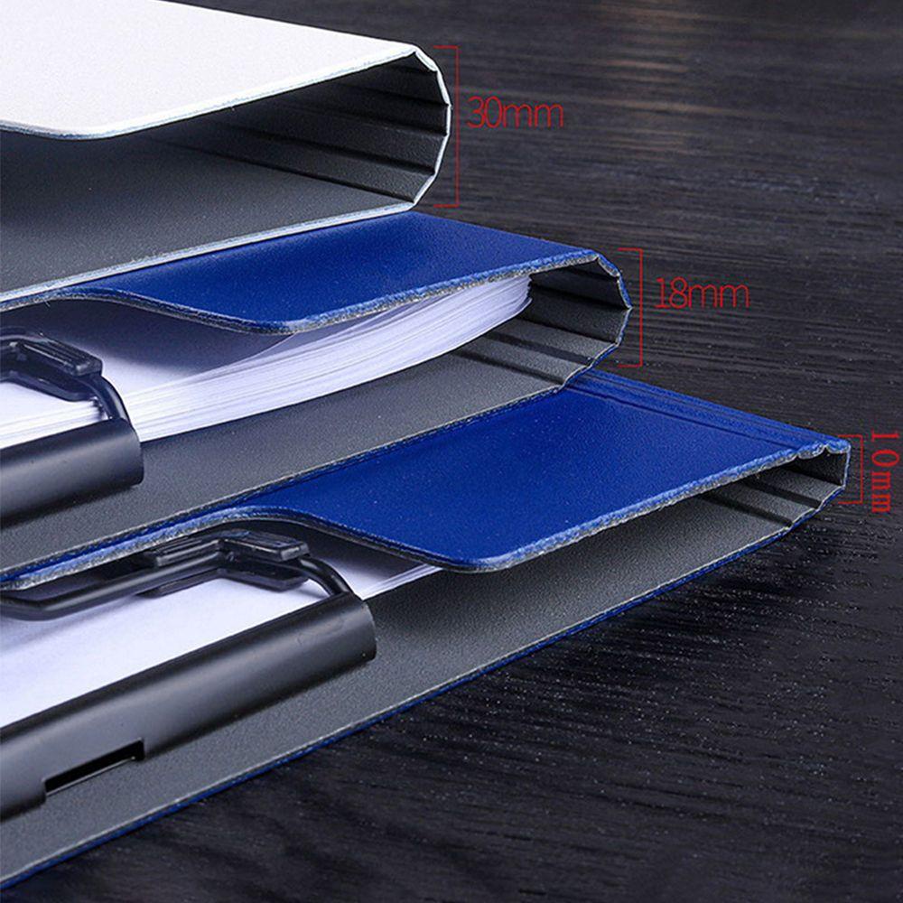 [Elegan] A4 File Folder Vertikal Double Clips Papan Alas Tulisan Memo Clip Board Test Penyimpanan Kertas Tulisan Clipboard