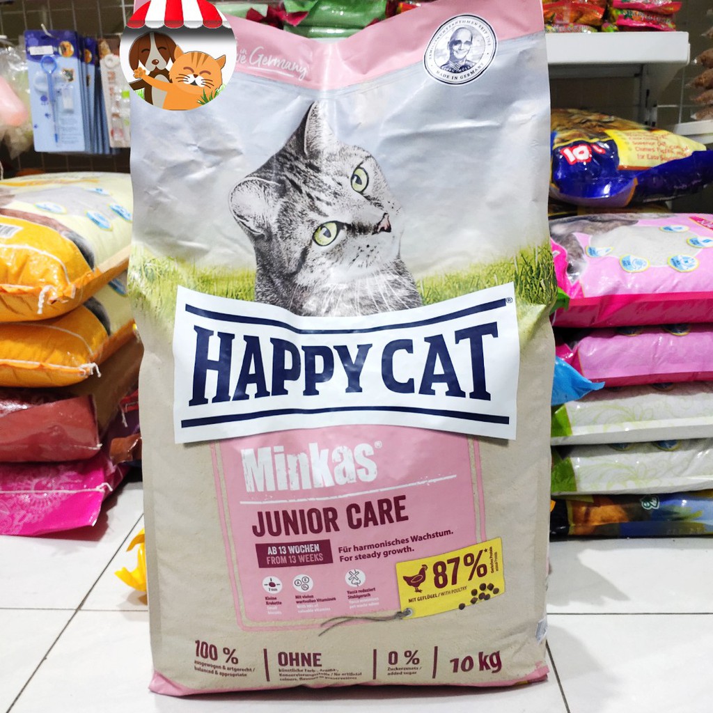 Happy Cat Minkas Junior Care 10 kg Free Pasir Gumpal Wangi 5 Lt