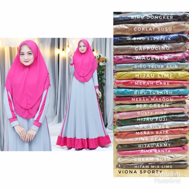 VIONA SPORTY / GAMIS SPORTY MURAH / GAMIS JERSEY MURAH / GAMIS SELEBGRAM / GAMIS KEKINIAN