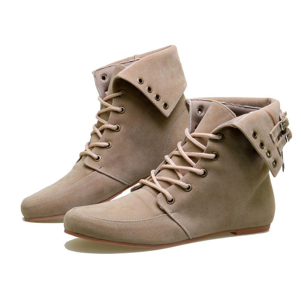 SEPATU BOOTS WANITA CANVAS PREMIUM BSM SOGA BDA 530