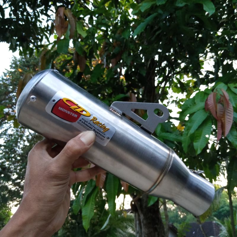 knalpot racing cld monster slincer inlet 50 mm gahar bacot bukan ori original