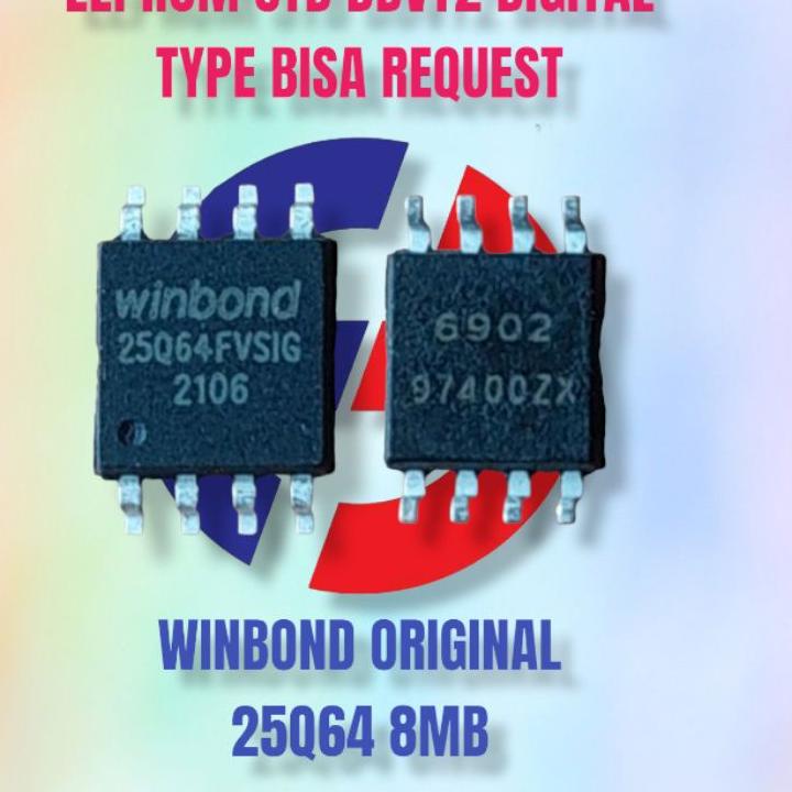 (SALE) EEPROM STB DVBT2 SETOBOX DIGITAL WINBOND 25Q64 8MB