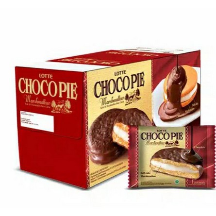 

LOTTE CHOCOPIE MARSHMALLOW, SOFTCAKE MARSHMALLOW AND CHOCOLATE CHOCOCPIE 12 PAK