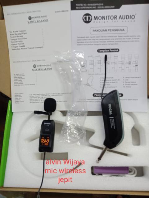 minitor audio MA 200 PAP3 mic wireless mic imam all suara sensitif.jernih