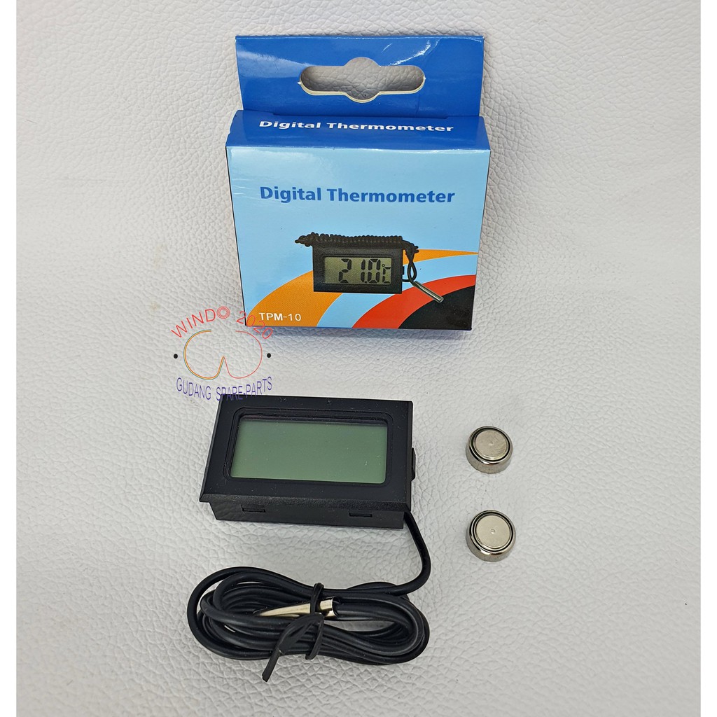 ALAT UKUR SUHU | PENGUKUR TEMPERATURE RUANGAN / AQUARIUM | THERMO DIGITAL / THERMOMETER TPM-10