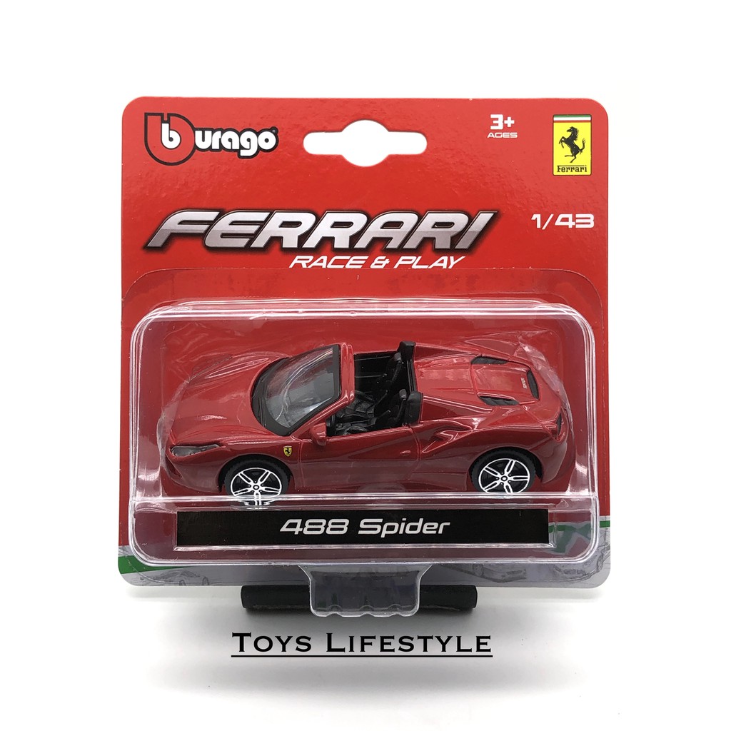 Bburago Diecast - Ferrari 488 Spider 1:43 (Ferrari Series Blister)