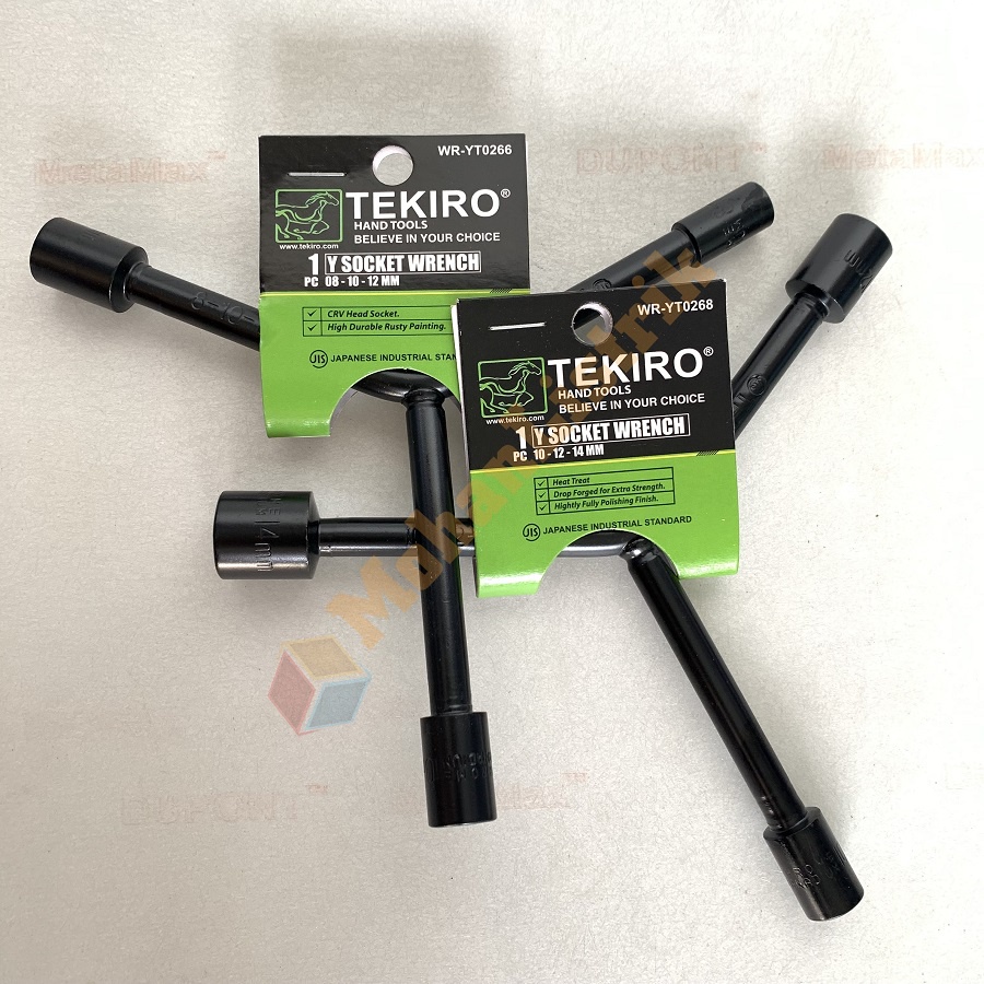 Kunci Sok Sock Shock Y Tekiro / Type Wrench Pendek 8x10x12mm 10x12x14mm