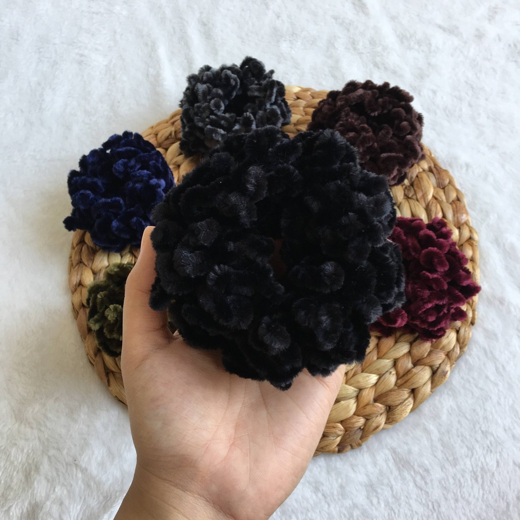 Ikat Rambut Ubur ubur Kunciran Cendol Jumbo Hijab Cepol Aksesoris [E 6555]-Biasa