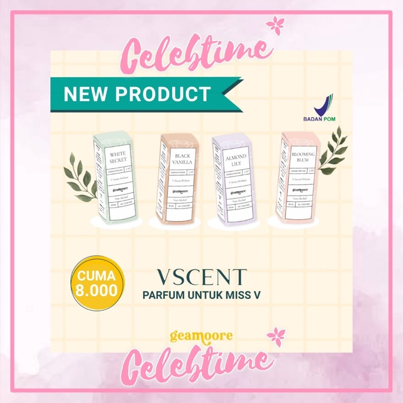 [READY] BPOM VSCENT PERFUME BY GEAMOORE 3ml - PARFUME VSCENT PARFUM Geamoore