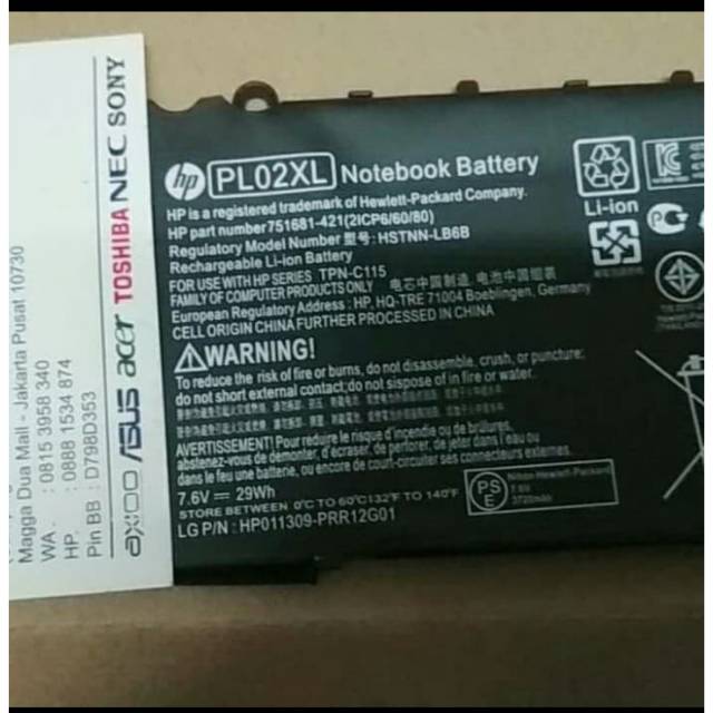Baterai HP 11-N046TU