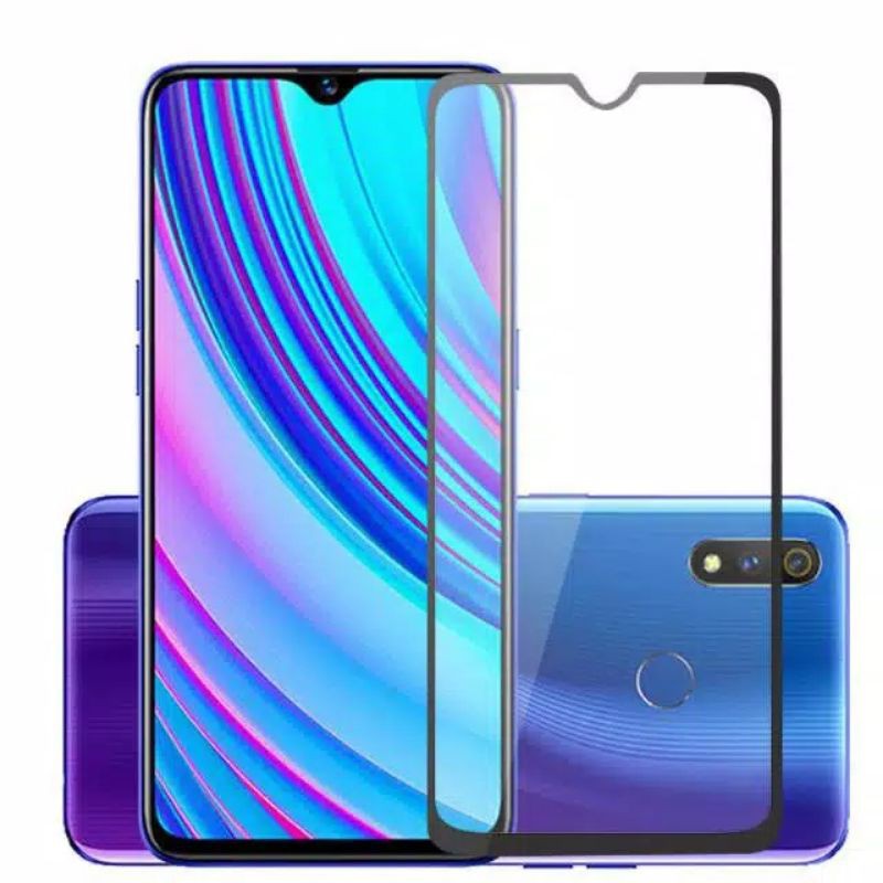 Tempered glass realme 3 pro full screen Temper Glass/Anti Gores/Tg Full Screen