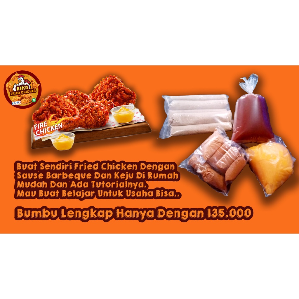 

Bumbu Lengkap Uji Coba Buat Fried Chicken Bumbu Plus Saos Barbeque dan keju mirip banget restoran R*****S enak tidak ada bandingannya dengan Lainnya