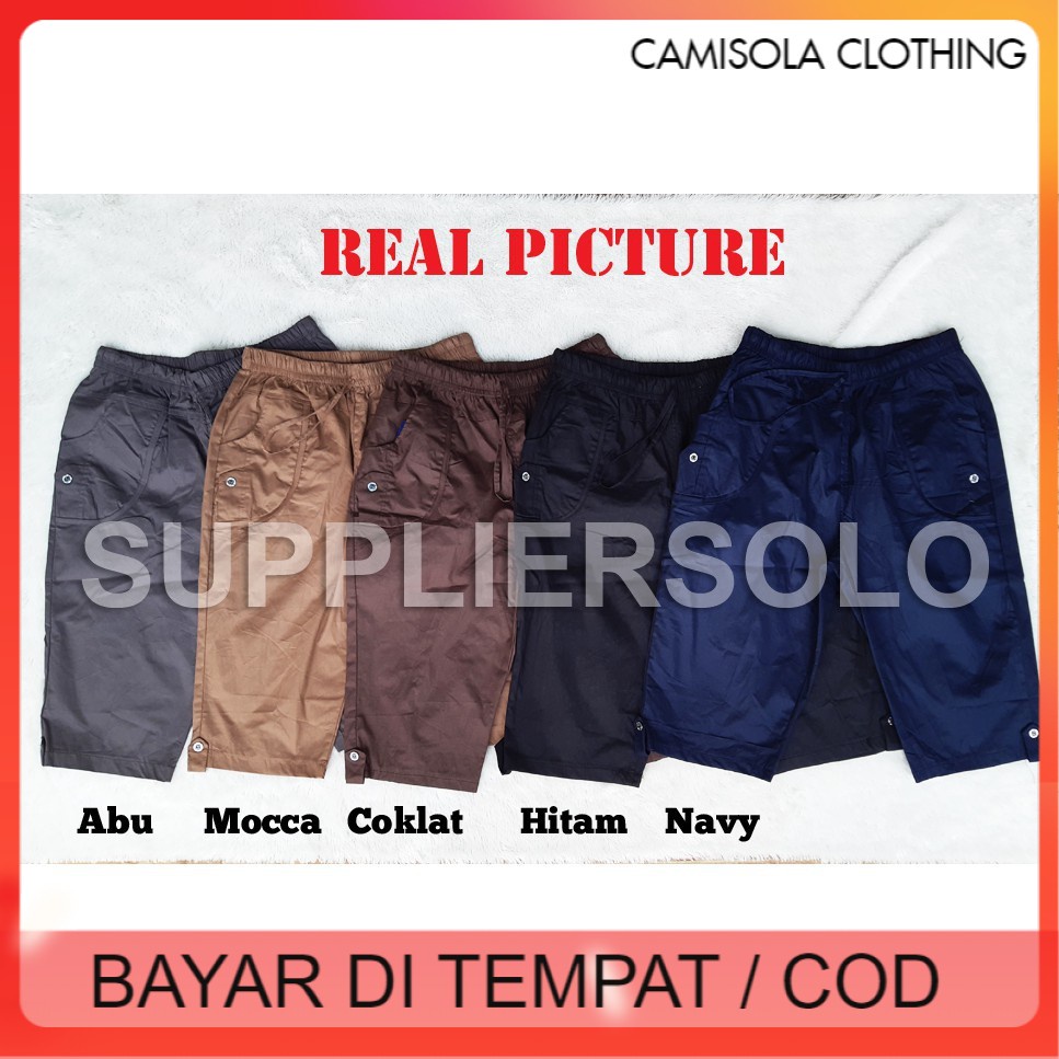 CELANA PENDEK HAREM 7/8 DELLA PANTS KATUN JUMBO WANITA REMAJA MELAR TERBARU POLOS OWEN ANTI BEGAH