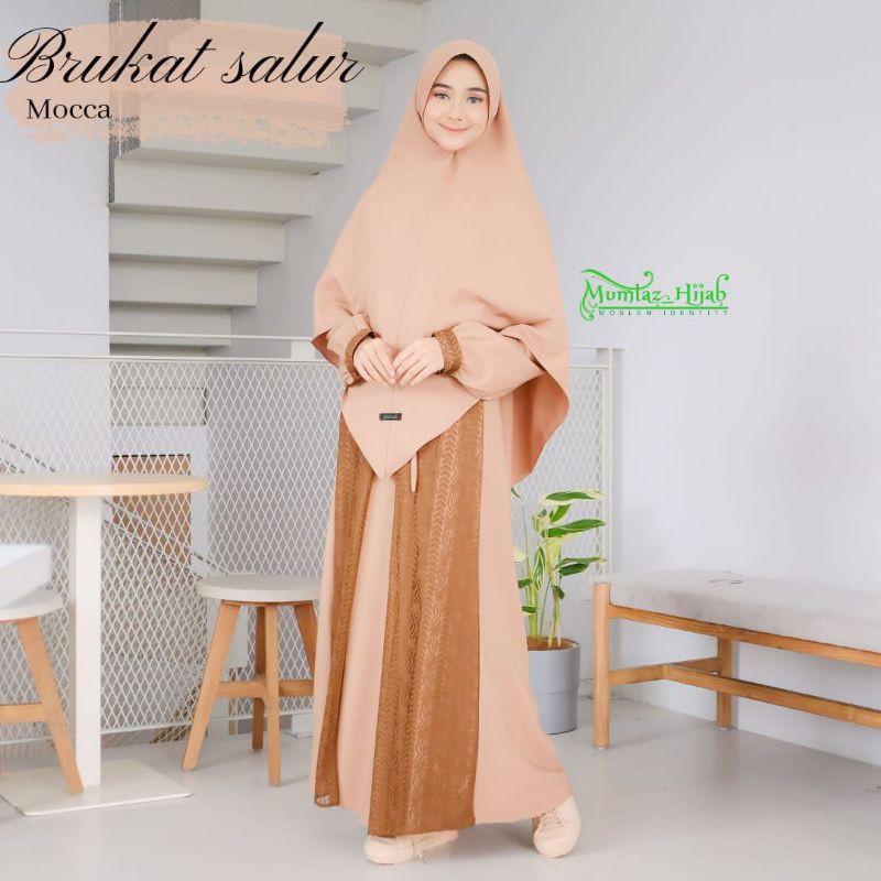 GAMIS SET KHIMAR BRUKAT SALUR ORIGINAL MUMTAZ HIJAB