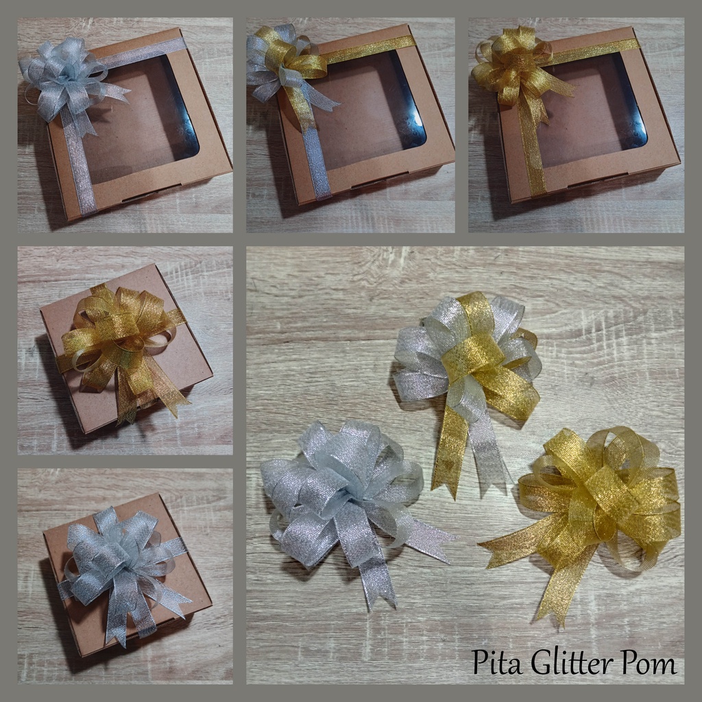 

Pita Glitter | Pita Pom | Ukuran Besar | Aksesoris Kardus | Premium