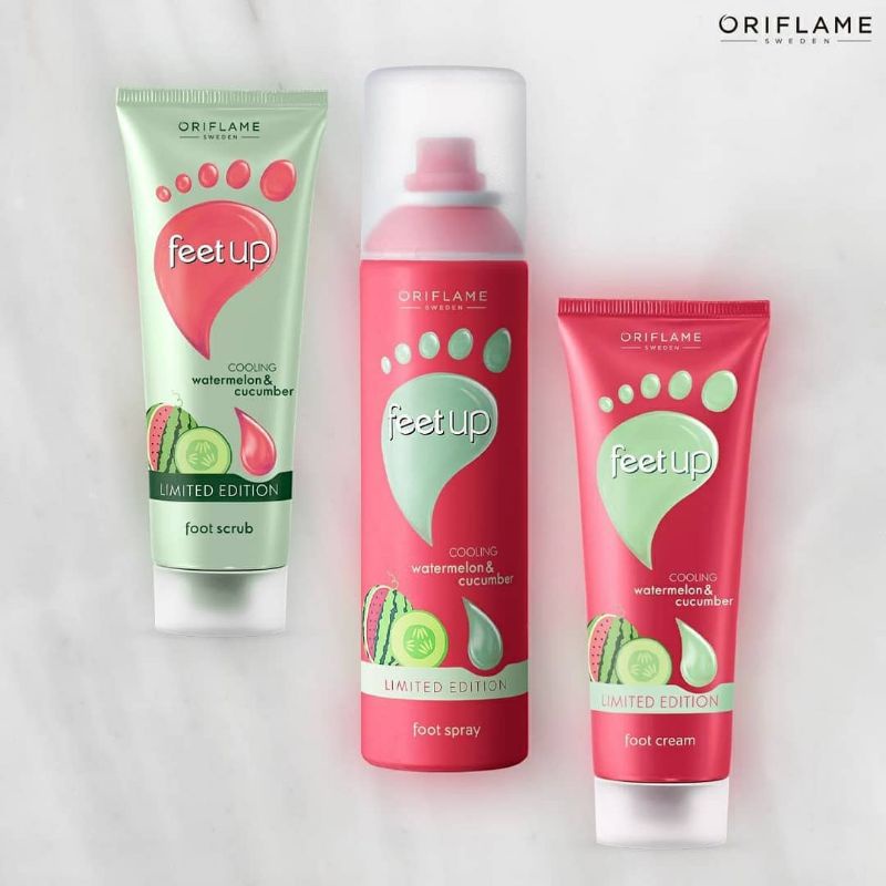 Feet Up Cooling Watermelon &amp; Cucumber Foot Scrub / Foot Cream