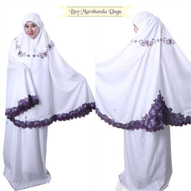 [] HASNAHIJABKU - MUKENA MARSHANDA BORDIR KATUN ADEM BSY BORDIR KATUN POLOS