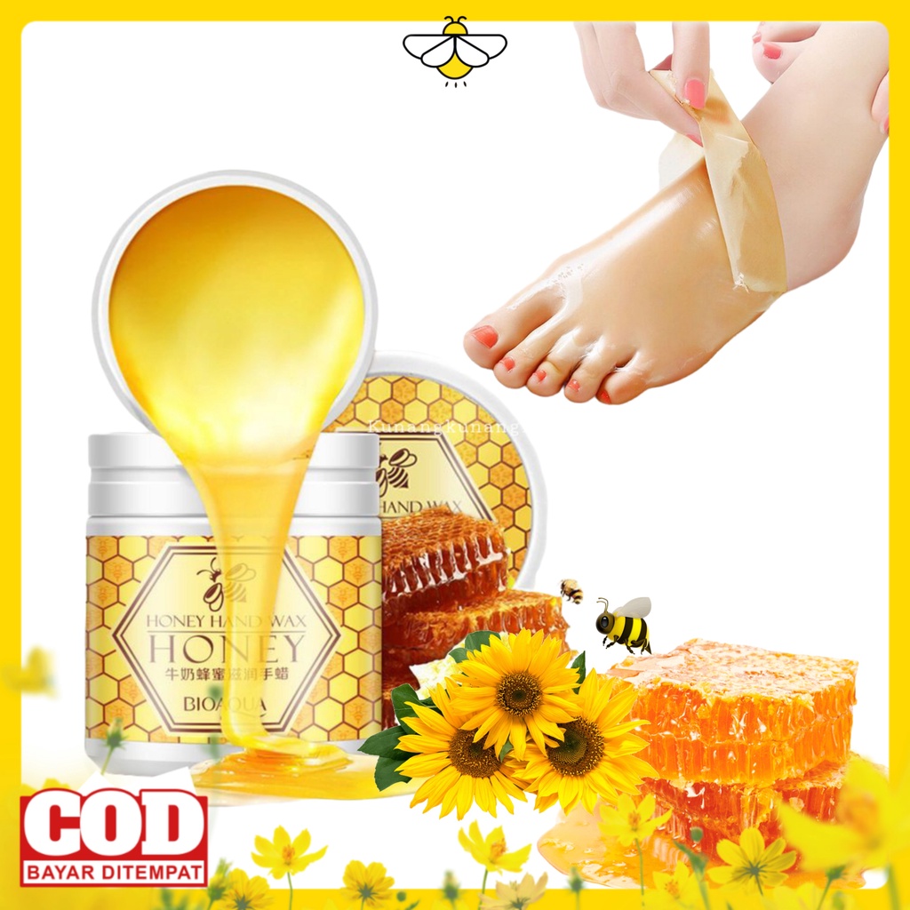 MASKER TANGAN DAN KAKI PEEL OFF / HONEY HAND WAX MELEMBUTKAN DAN MENCERAHKAN ANTI PENUAAN