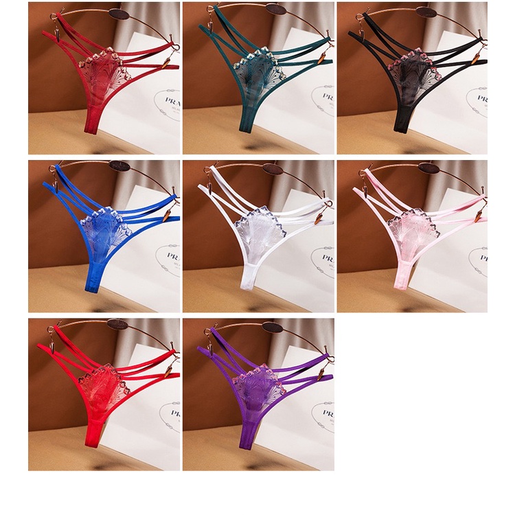 Celana Dalam Transparan Wanita Tali low waist hot G String Sexy Lingerie romantis Thongs 3C230