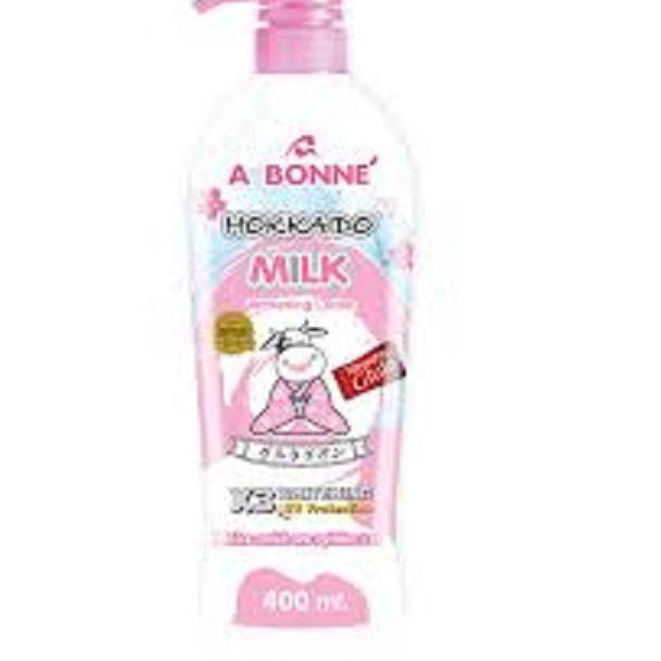 NEW ח ABONNE HOKKAIDO MILK WHITENING LOTION 400ML - LOTION ABONNE MILK 400ML BPOM KLM01...