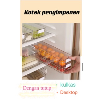 Storage Tray Simply Wadah Serbaguna Acrilic Transparan / Organizer Kulkas
