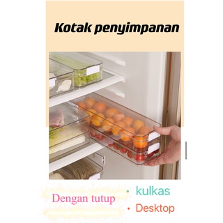 Storage Tray Simply Wadah Serbaguna Acrilic Transparan / Organizer Kulkas