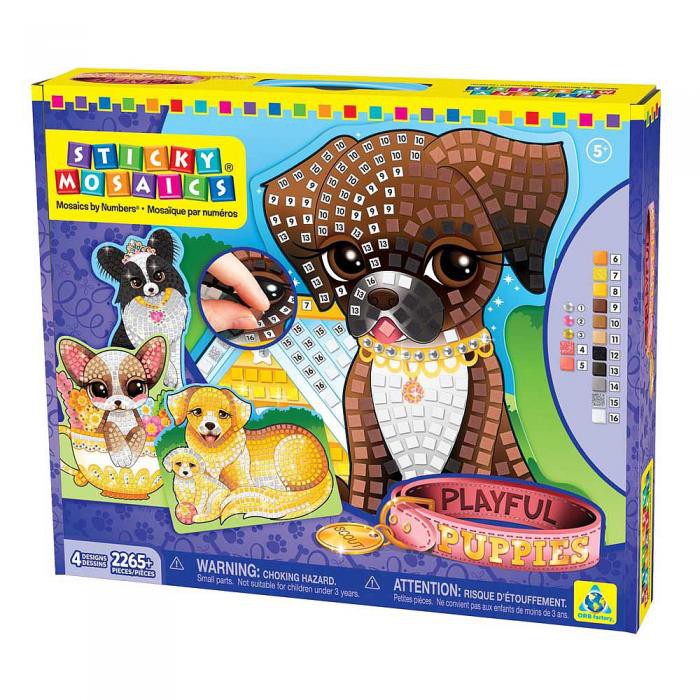 

Seraphina Sticky Mosaics Playful Puppies 73046
