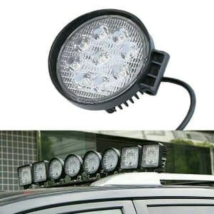 Lampu Tembak LED Sorot 27W Offroad BULAT 9 SMD