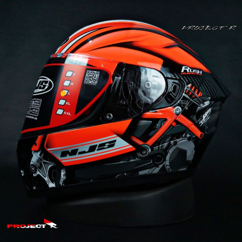 NJS ZX1 RUSH BLACK ORANGE MACHINE