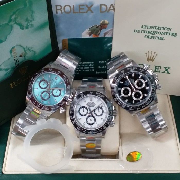 Big Sale Jam Tangan Pria Branded Rolex Daytona Stainless Swiss Eta  Automatic Limited Edition