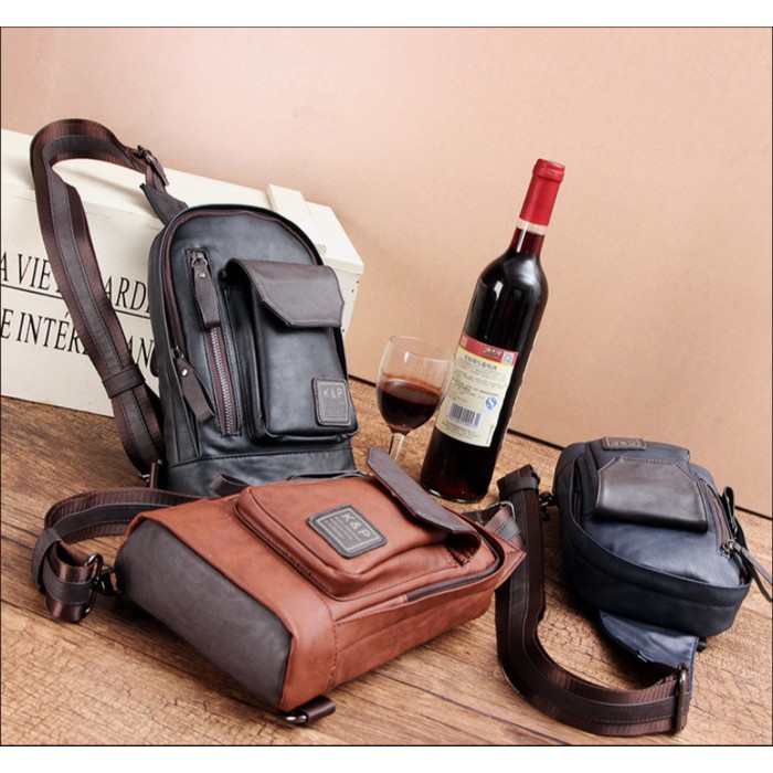 Tas Slempang Kulit Sling Bag K&P