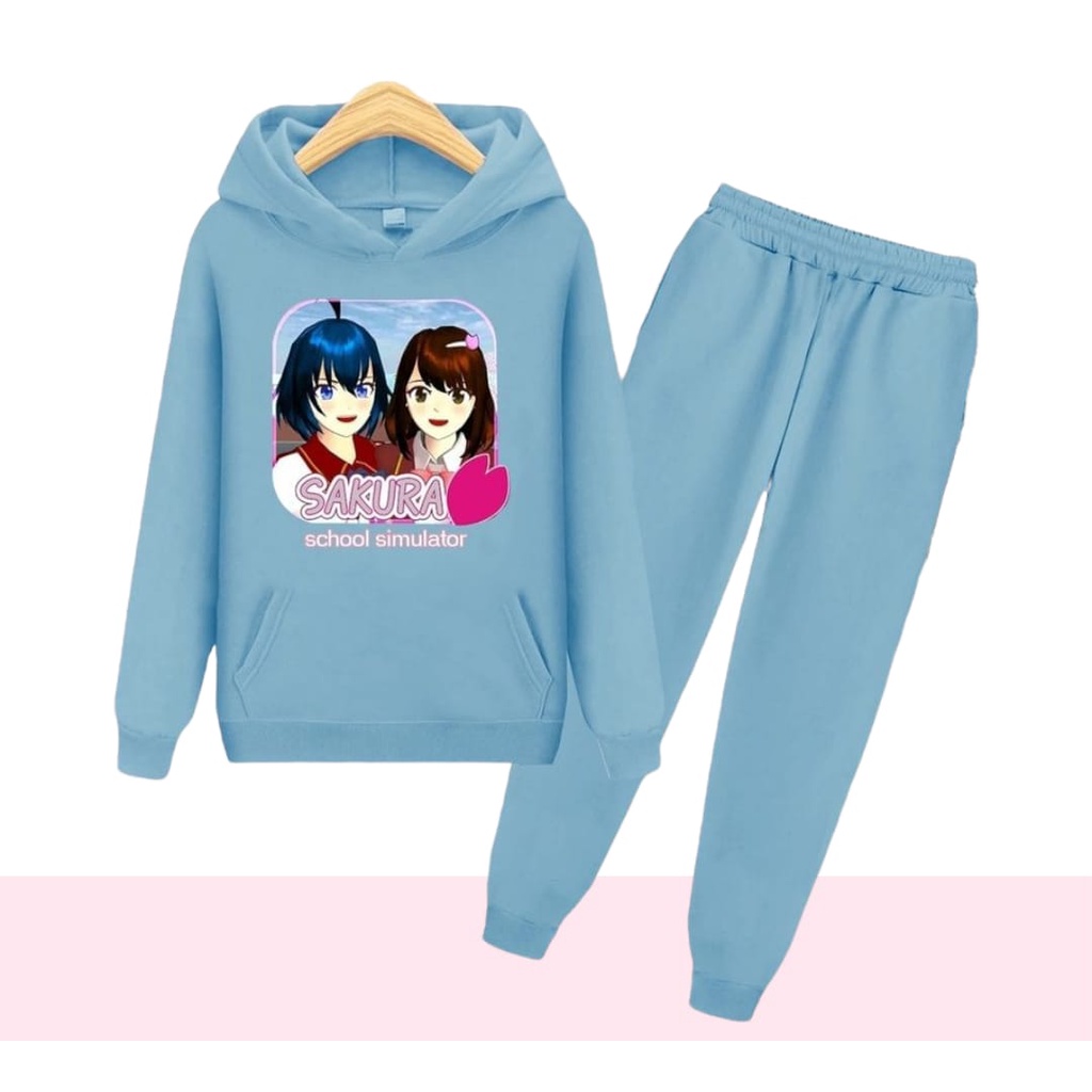 Setelan Sweater Hoodie SAKURA SCHOOL SIMULATOR / 1 Set Sweater Anak kekinian