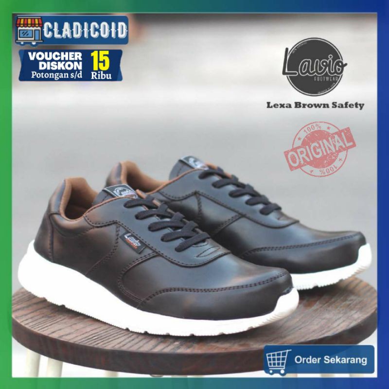 SEPATU SAFETY UJUNG BESI PRIA KEREN DAN STYLISH MODEL SNEAKERS TERBARU LAVIO LEXA