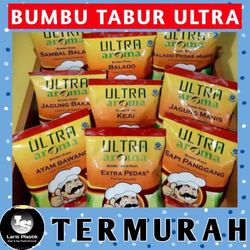 

LS BUMBU TABUR ULTRA AROMA KEMASAN 90 GRAM SEMUA RASA TERMURAH