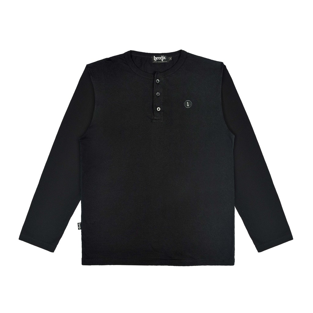 Heretic - Longsleeve Henley - Blacken